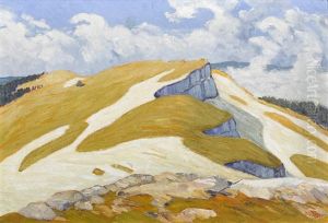Felsige Landschaft Im Vorfruhling by Otto Wieser