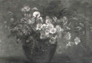Sommerblumenstraus Mit Margarithen Und Wiesengrasern