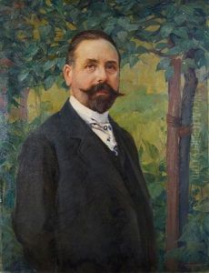 Bildnis Rudolf Stein by Gustav Wiethuechter