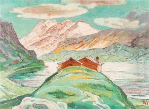 Berglandschaft Mit Einem See - view 1