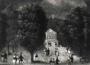 Park Mit Einem Tempietto by Balthasar Wigand
