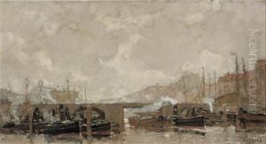 Near A Bridge, Amsterdam by Derk Wiggers