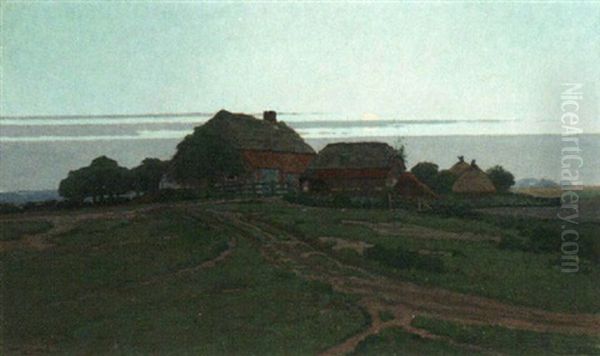 Farm In A Moonlit Landscape - view 1