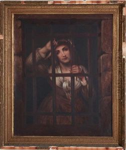 Charlotte Corday In Prison (after Charles Louis Muller) by Thomas Wightman
