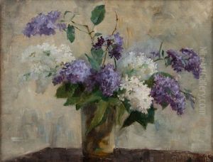 Lilacs In A Vase by Maria Wiik