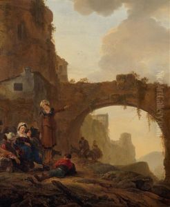 Reisende Auf Der Rast by Thomas Wijck
