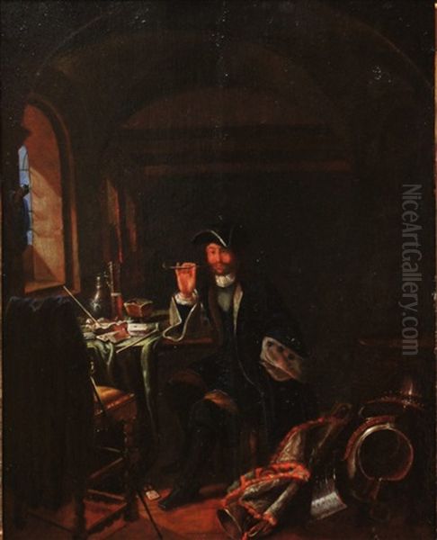 Scene D'interieur Au Fumeur - view 1
