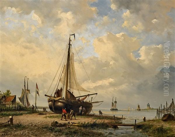 Aufgeslippter Fischkutter - view 1