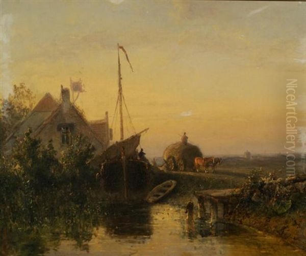 Hay Wain By The Water - view 1