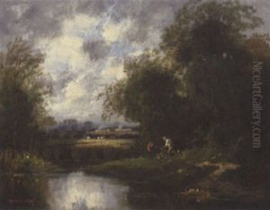Bord De Riviere by Charles Van Wijk