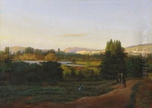 View Of The Buda Castle And The Gellert Hill From Pest In1846