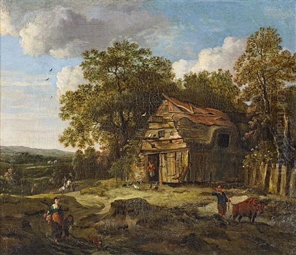 Kate In Waldiger Landschaft Mit Figurenstaffage - view 1