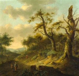 Landschaft Mit Personen by Jan Wijnants