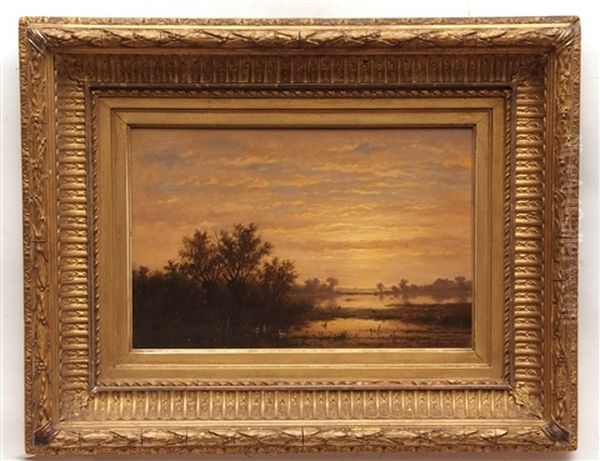 River Scene At Dusk - view 1