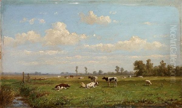 Cows In A Meadow - view 1