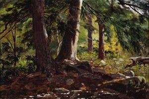 Wooded Landscape by Bror Anders Wikstrom
