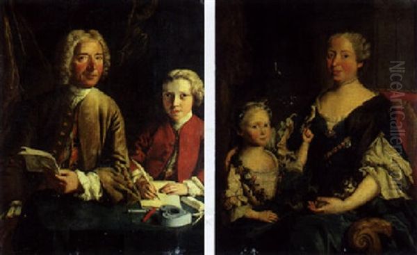 Portrait D'un Jeune Garccon Et De Son Pere - view 1