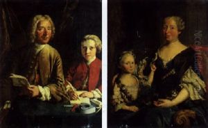 Portrait D'un Jeune Garccon Et De Son Pere