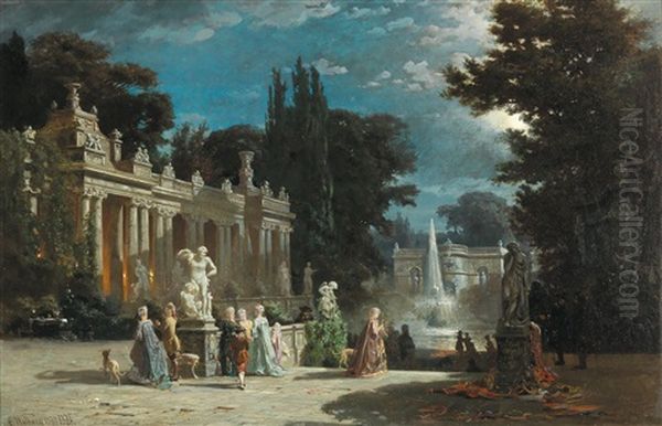 A Garden Party At Dusk - view 1