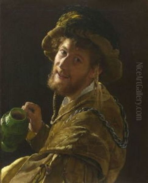 Landsknecht Mit Weinkrug - view 1