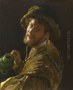 Landsknecht Mit Weinkrug
