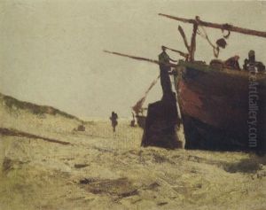 A Fishing Smack On The Beach