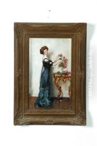 Portrait Of A Lady by Frank Percy Wild