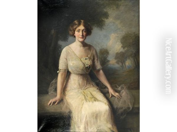 Portrait Of Miss Geneviev Power, Daughter Of R. Power Of Boston, Mass. - view 1
