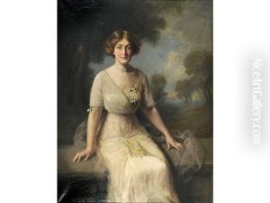 Portrait Of Miss Geneviev Power, Daughter Of R. Power Of Boston, Mass. by Frank Percy Wild