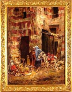 Arab Market Scene