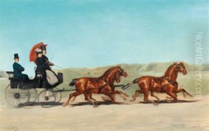Kutschenfahrt by Heinrich Gottfried Wilda