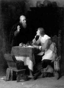 Beim Geldverleiher by Heinrich Gottfried Wilda