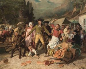 Market Scene by August De Wilde