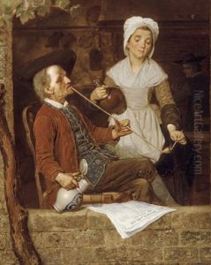 The Pipe Smoker by August De Wilde