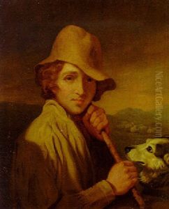 Portrait Of A Shepherd by Samuel de Wilde