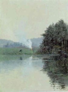 Diset Vejr Over Skovso. Parti Fra Bygdo by Johan Peter Von Wildenradt