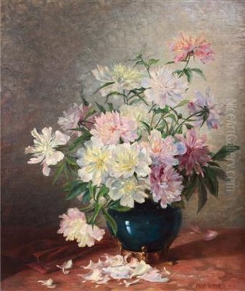 Pfingstrosenstraus In Vase - view 1