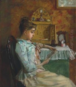 Woman In Her Dressing Room