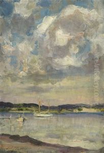 Clouds - Peconic Bay by Irving Ramsay Wiles