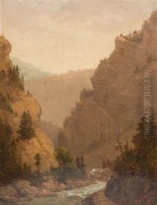 Clear Creek Canyon, Rocky Mountains by Lemuel Maynard Wiles