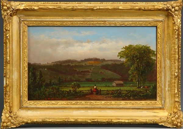 Silver Lake Scene With Girl - view 1