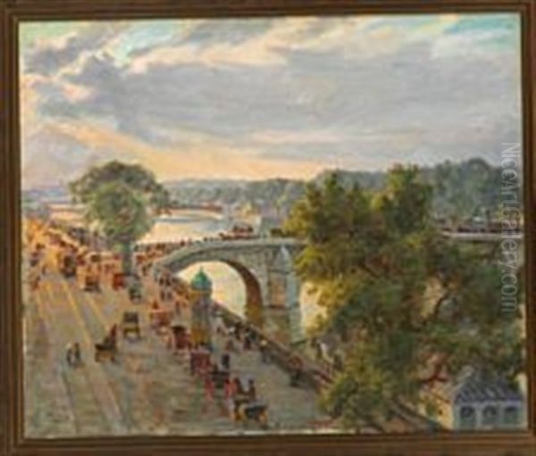 View From Paris At Pont Royal - view 1