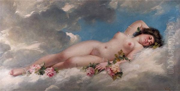 Liegender Akt In Den Wolken - view 1
