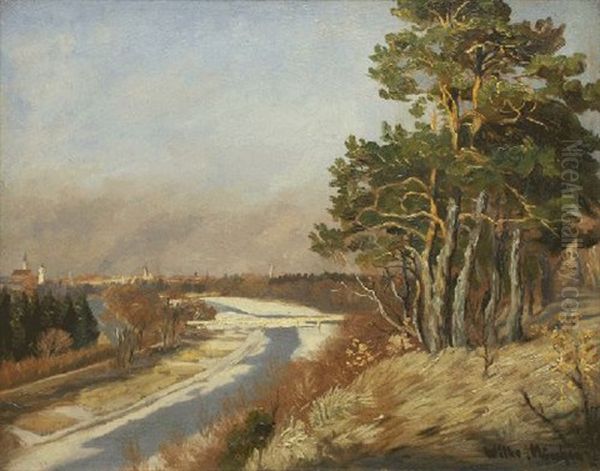 Blick Von Der Hochleite An Der Isar Bei Munchen - view 1