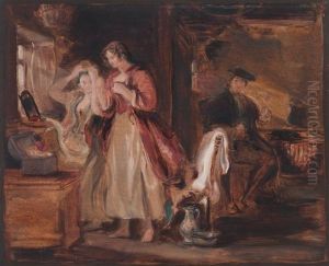 Study For The Cottage Toilet by Sir David Wilkie