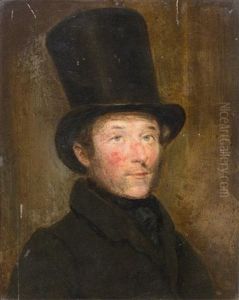 Man In A Top Hat by Sir David Wilkie