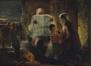 Reading The Scotsman by Sir David Wilkie