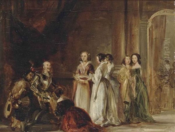 A Courtly Scene - view 1