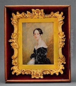 Portrait De Miss Soane by Henry Wilkin