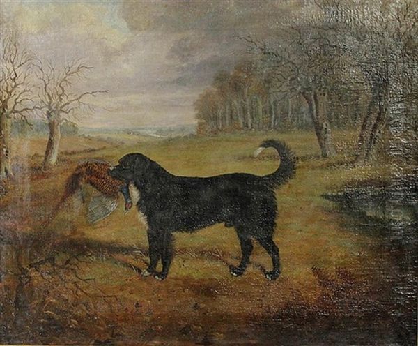 Dog With Pheasant - view 1